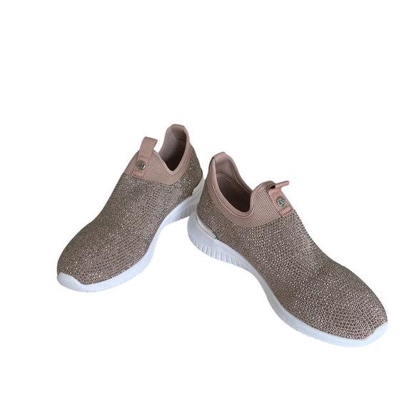 Shoes Nine West Womens Slip On Rubber Shoes With Glitters In Blush